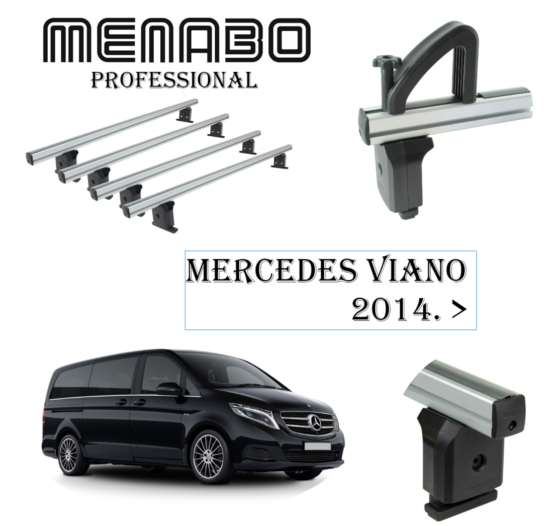 KROVNI NOSAČI ZA MERCEDES VIANO 5P MPV (W447) 2014 > + GRANIČNICI
